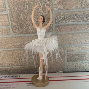 Gorgeous Elegant White Ballerina Figurine perfect for a little girls room